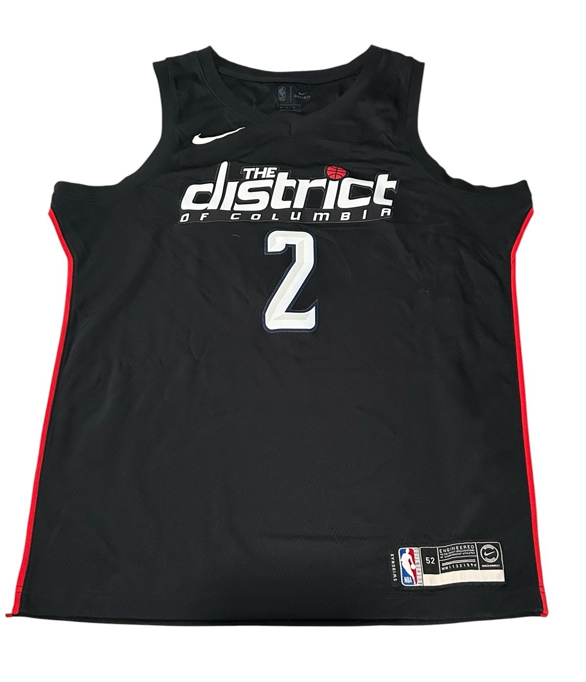 Men’s Washington Wizards John Wall Nike Black City Edition Swingman Jersey 52