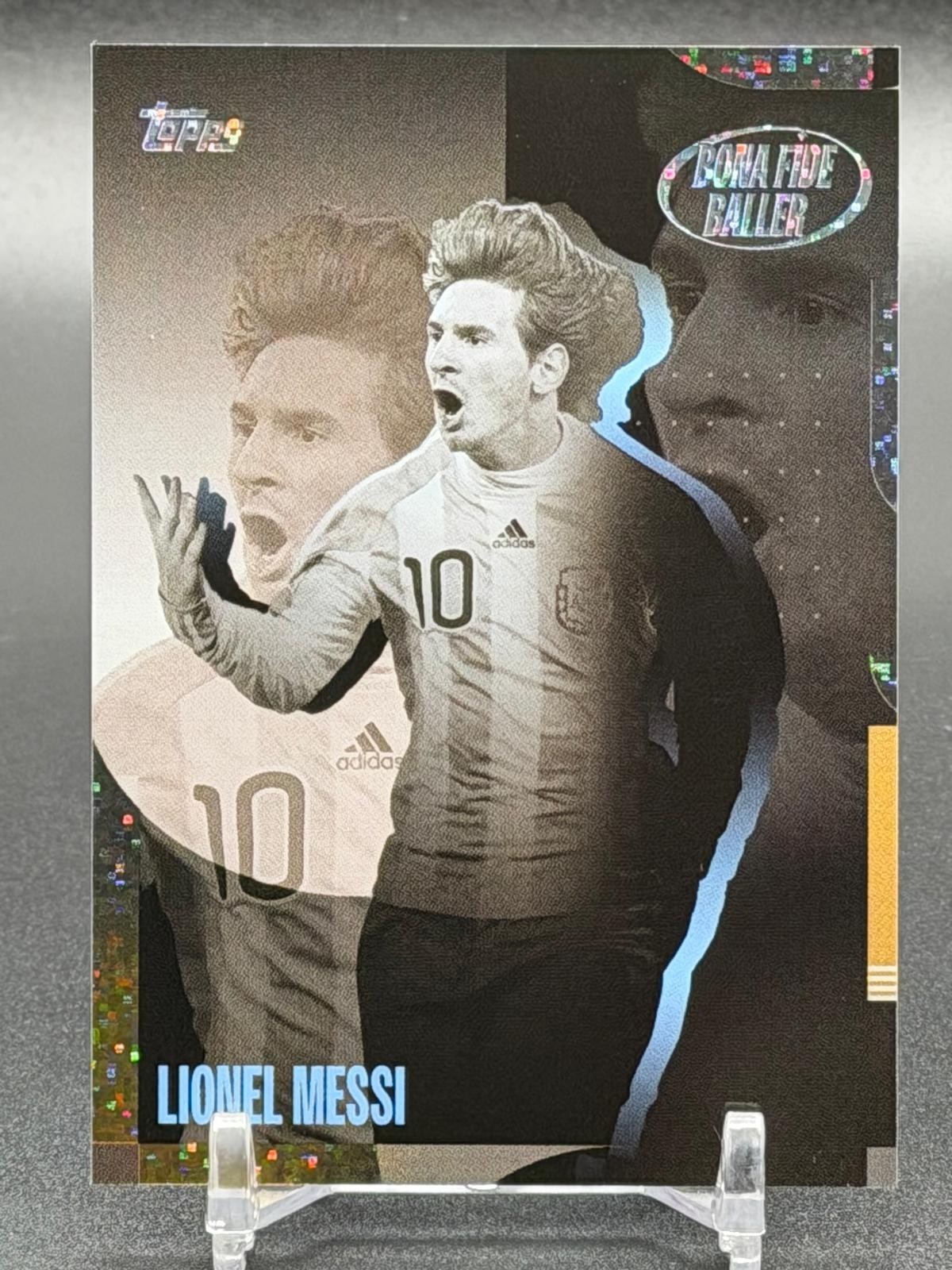 2024 Topps Argentina Team Set Tango Sparkle Lionel Messi #48 Bona Fide Refractor