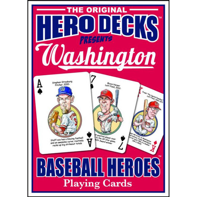 MLB Baseball Hero Decks Caricature 52 Playing Cards rare custom Parody art