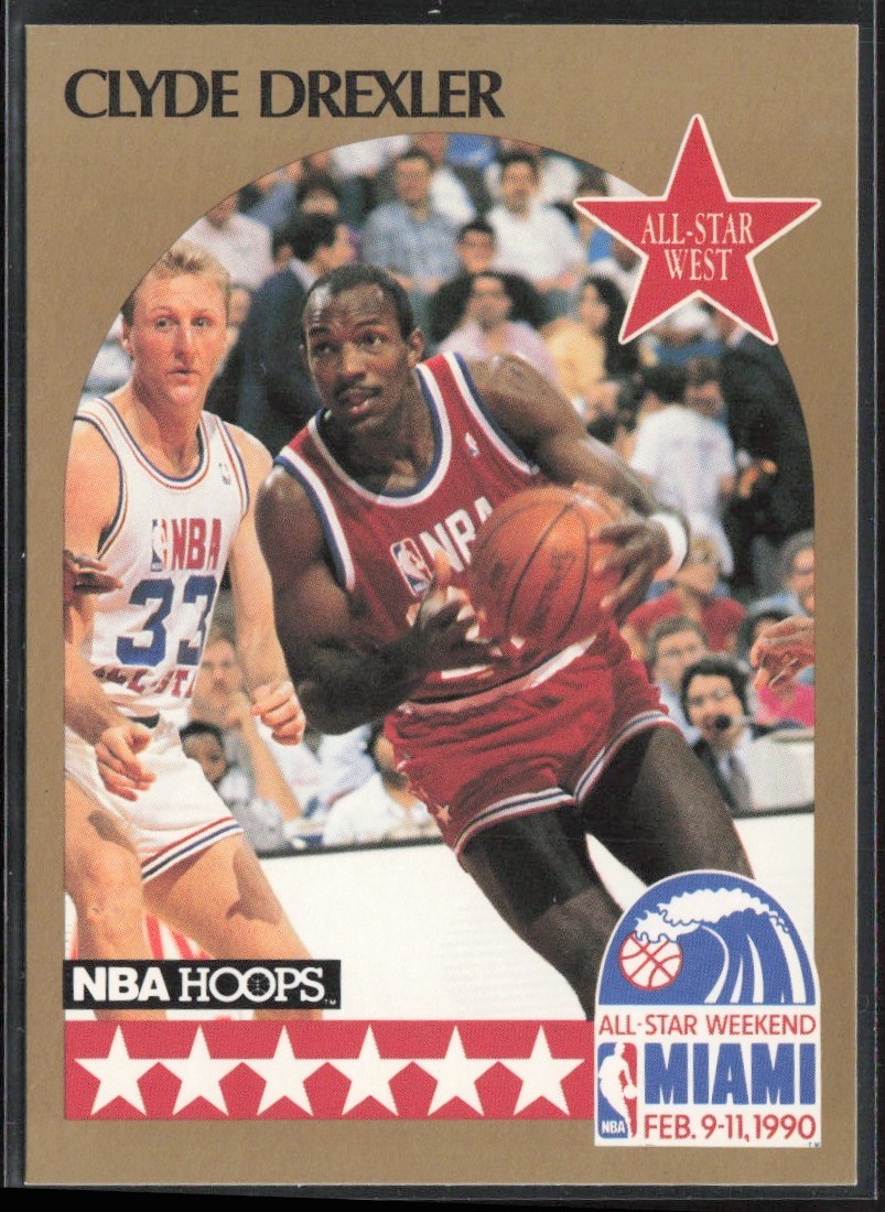 1990-91 Hoops Clyde Drexler Portland Trail Blazers #16