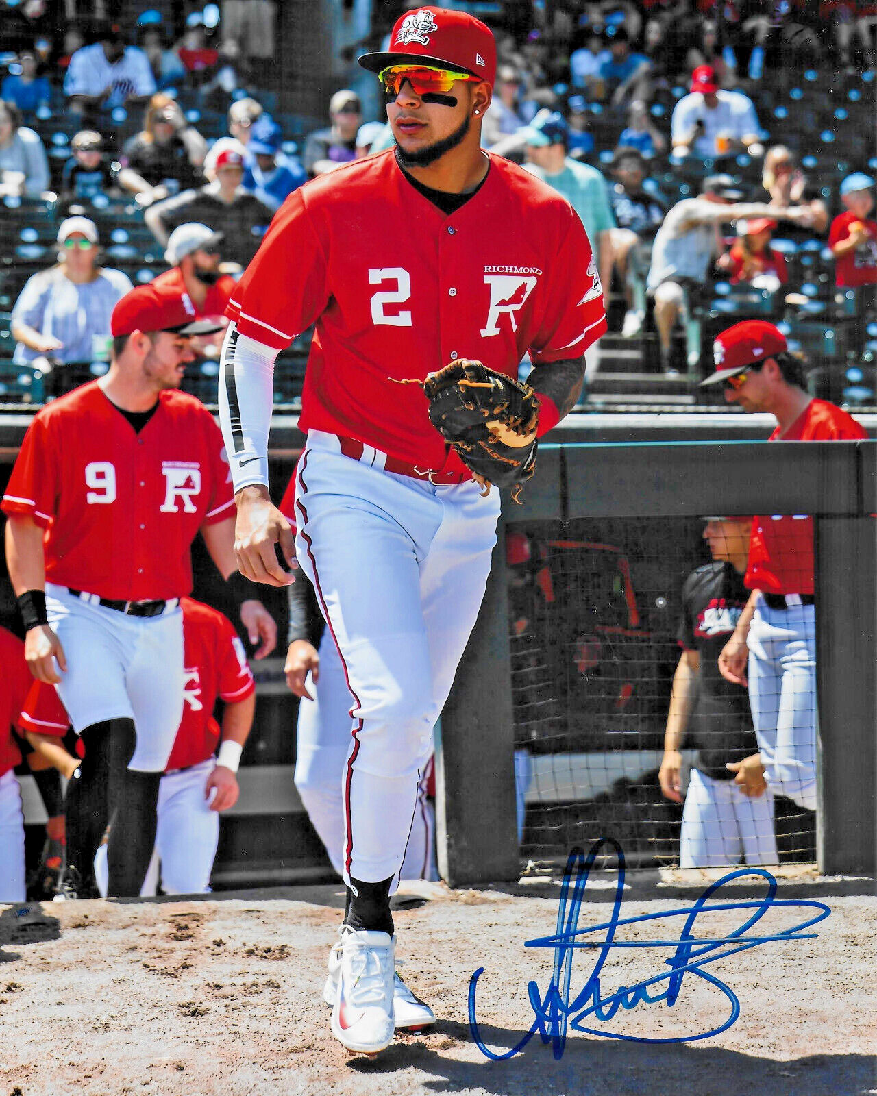 Victor Bericoto Signed IP 2024 Richmond Flying Squirrels 8×10 MLB Debut 5/22/26!