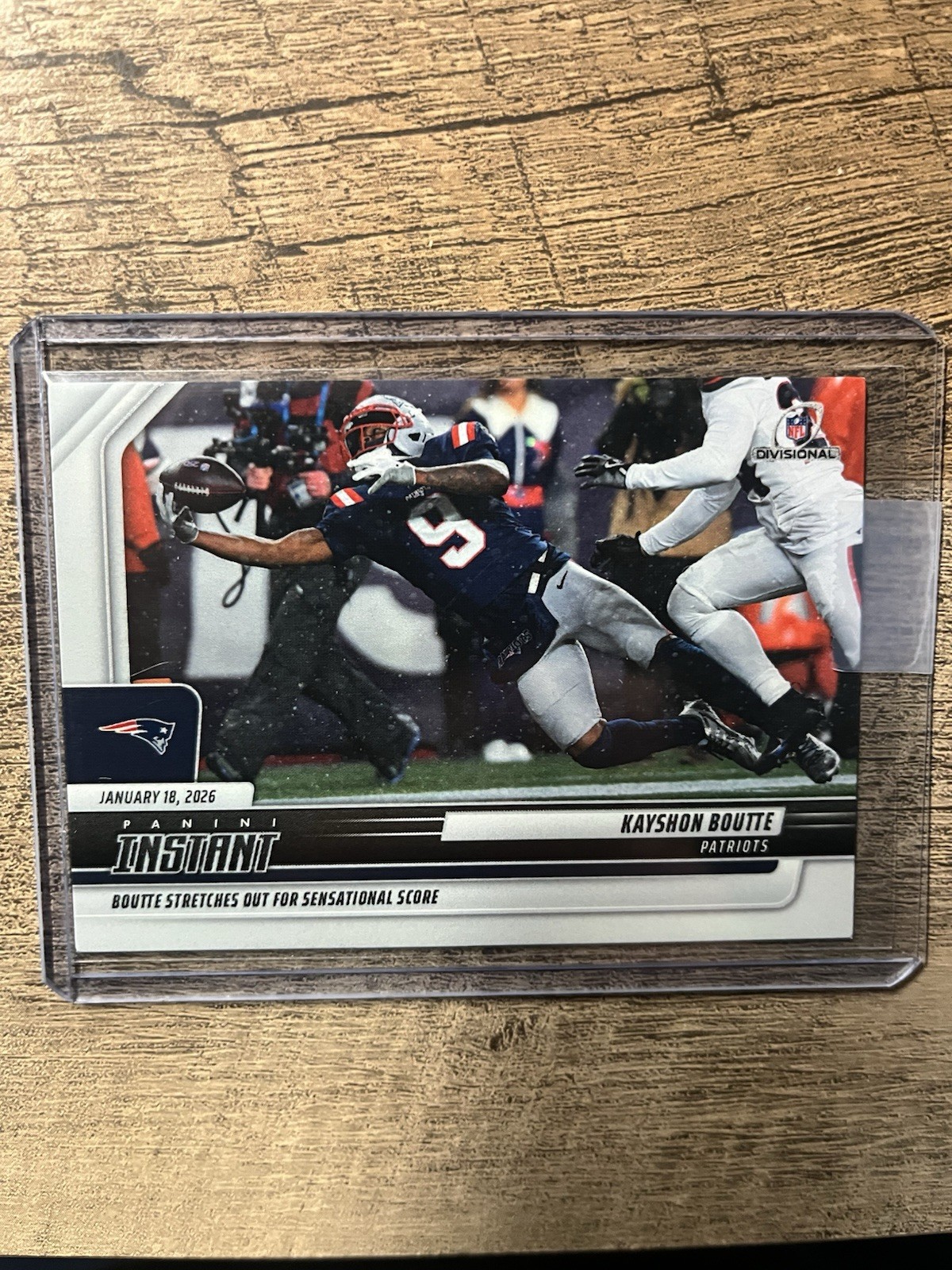 Kayshon Boutte 2025 Panini Instant NFL #427 New England Patriots SP #’d/218