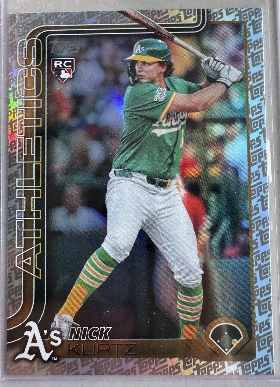 2025 Topps Update Series – Nick Kurtz #US201 Topps Foil Pattern (RC)