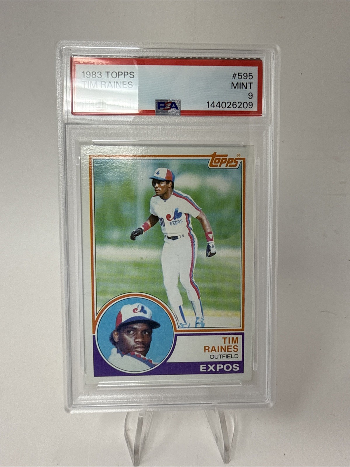 1983 Topps Tim Raines 595 PSA 9