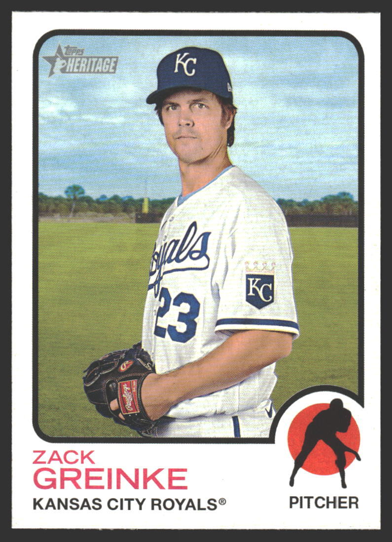 Zack Greinke #664 2022 Topps Heritage Kansas City Royals