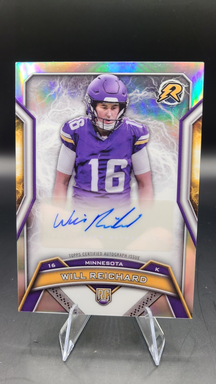 2024 Topps Resurgence – Resurgence Rookie Signatures Will Reichard #RRS-WR (AU,