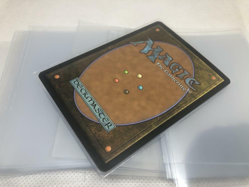 Lenayuyu 300pcs Transparent Protector Standard MTG Card Sleeves 66x91mm Glossy