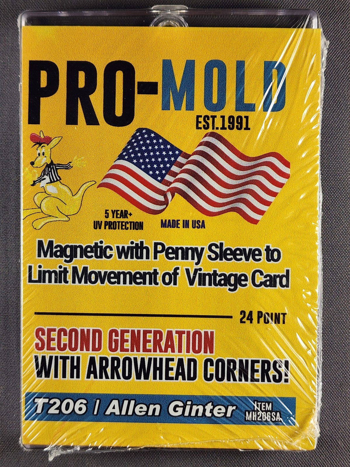 1x Pro Mold MH206SA Tobacco Card T206 w/ Sleeve 24pt Magnetic Holder One Touch