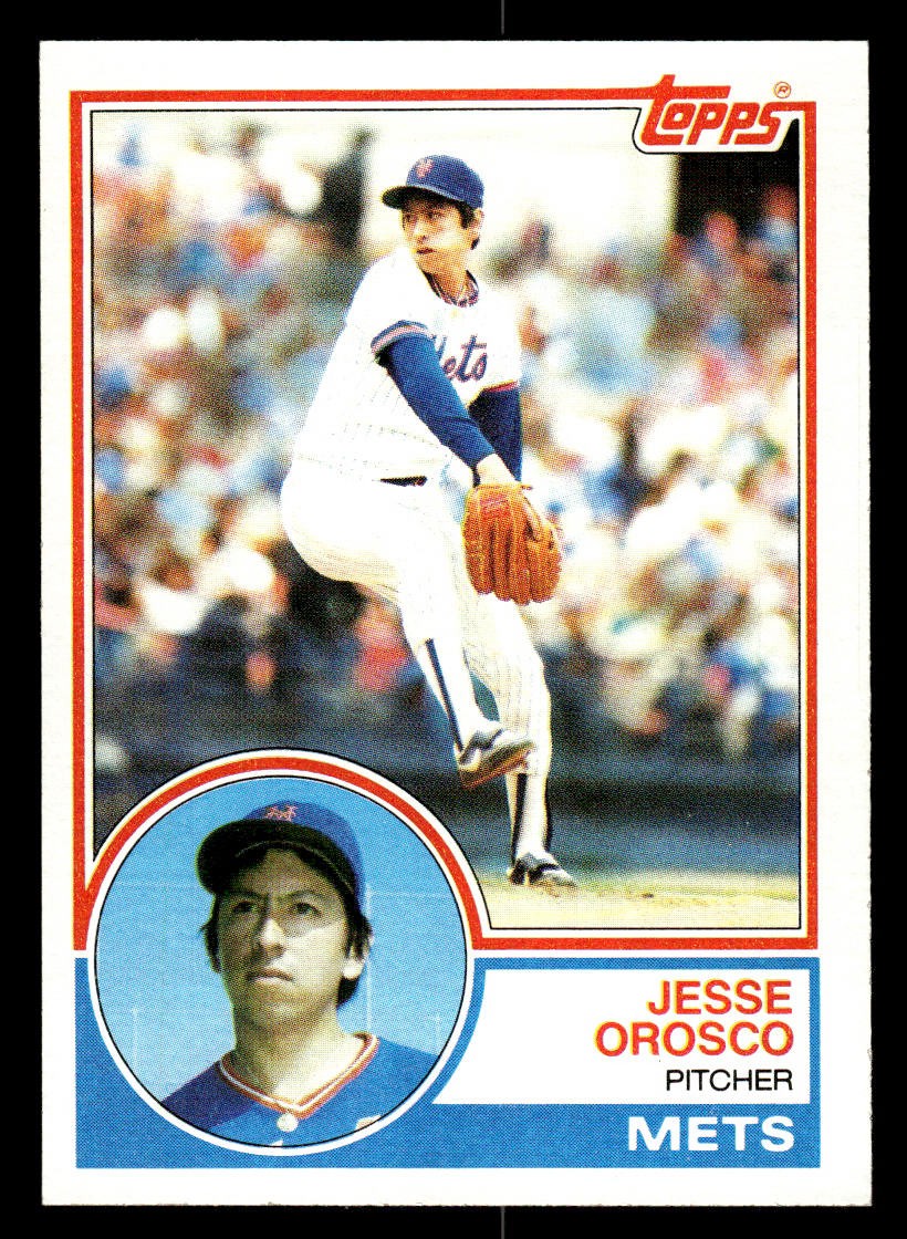 1983 Topps #369 Jesse Orosco Card New York Mets