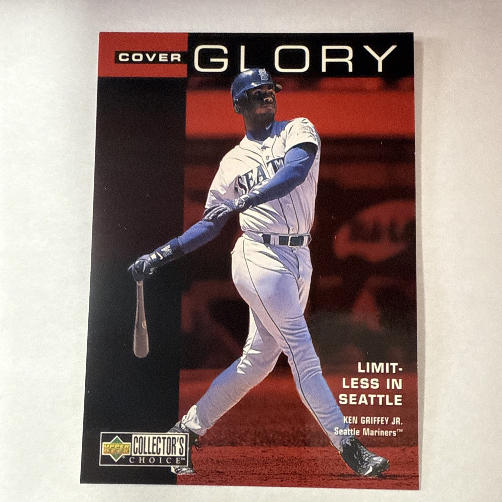 1998 Upper Deck Collector’s Choice Cover Glory Ken Griffey Jr #10 HOF