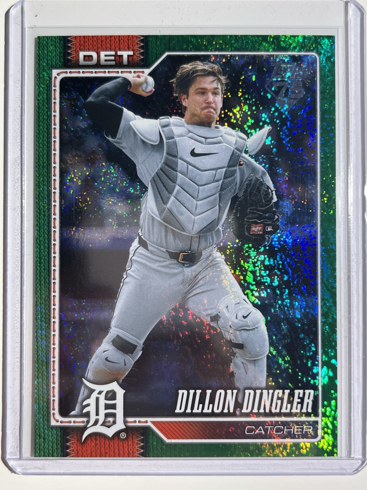 2026 Topps Series 2 Dillon Dingler Green Foil 06/99 #351 SP Tigers
