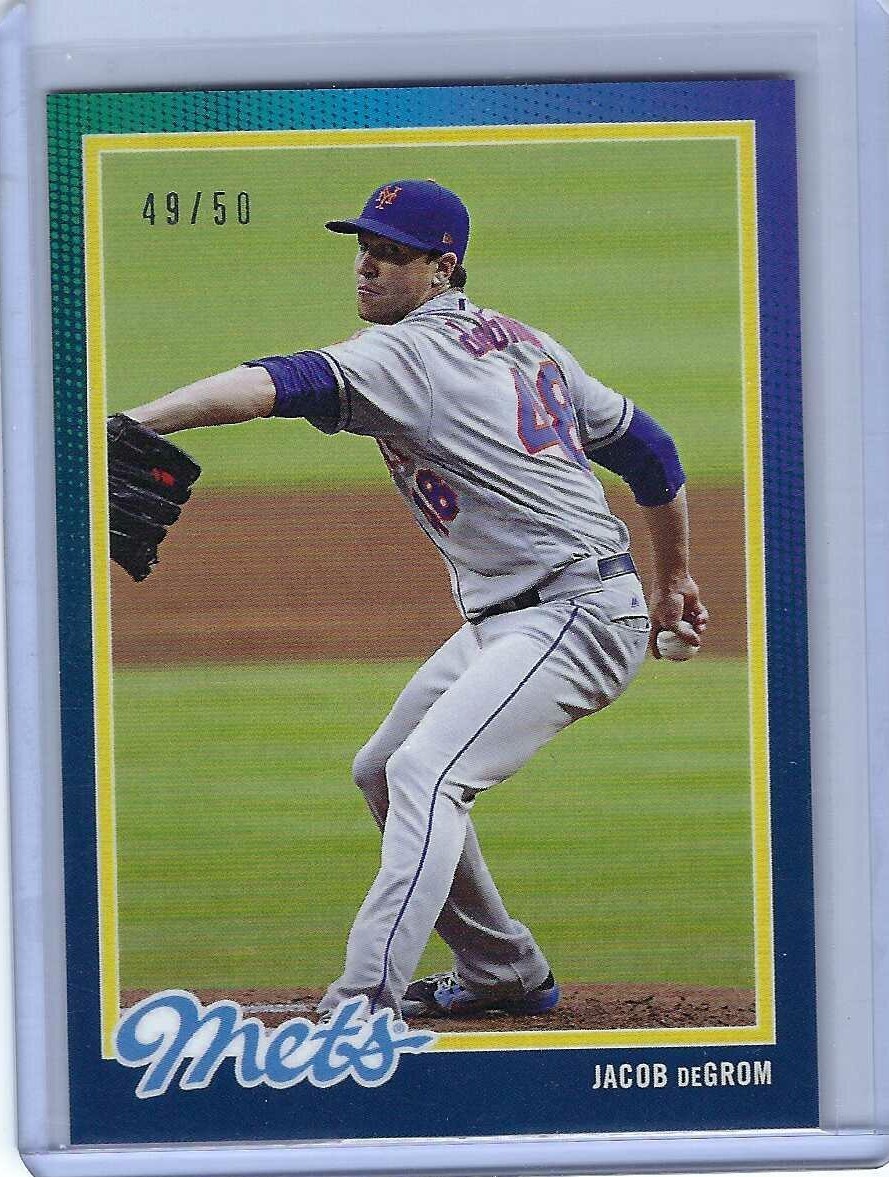 Jacob DeGrom 2018 Topps On Demand 1978 Tribute Blue /50 #16B – Mets Star, HOF!