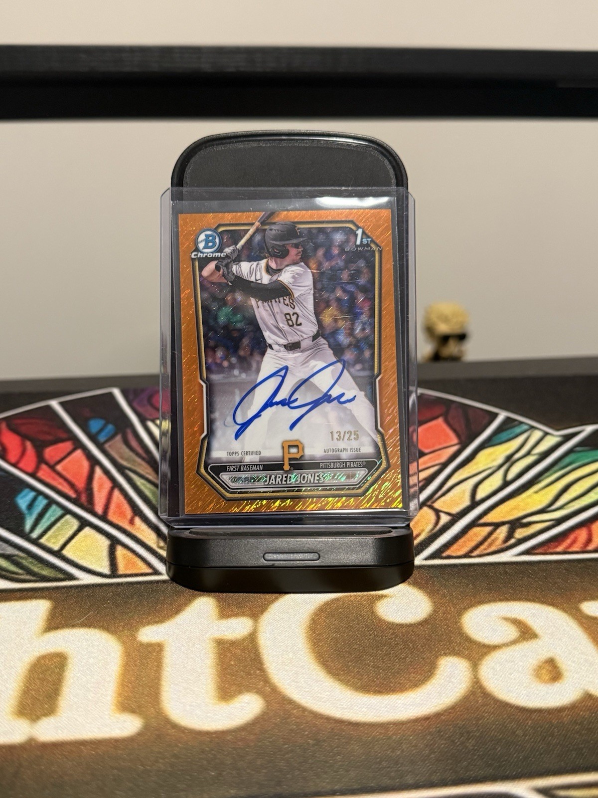 2026 Bowman 1ST Prospect Orange Shimmer Refractor Auto/25 Jared Jones 🔥🔥