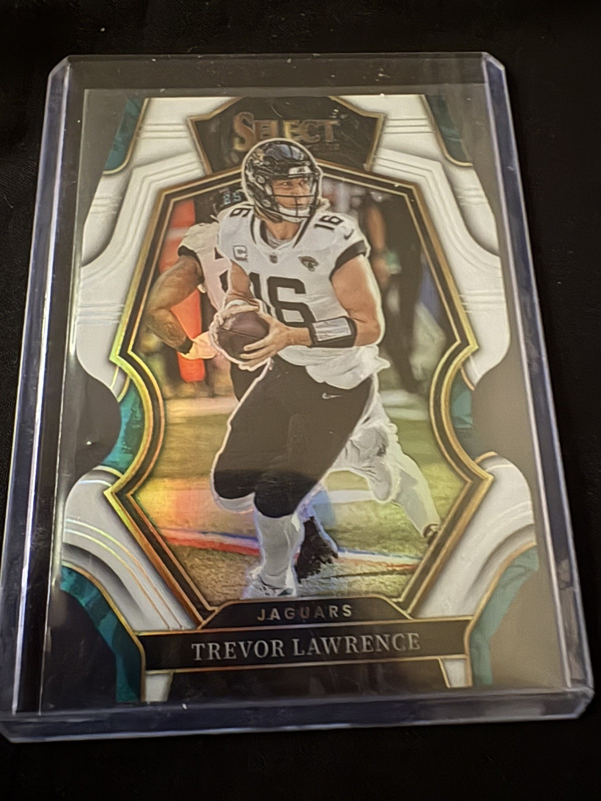 2022 Panini Select Premier Level Trevor Lawrence Jaguars White Die-cut /49