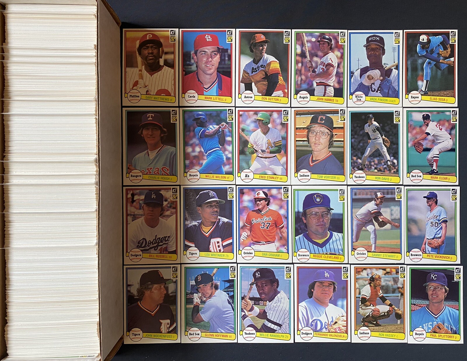 1982 Donruss – Baseball Cards – #441-653 + CL’s – Complete Your Set – You U Pick