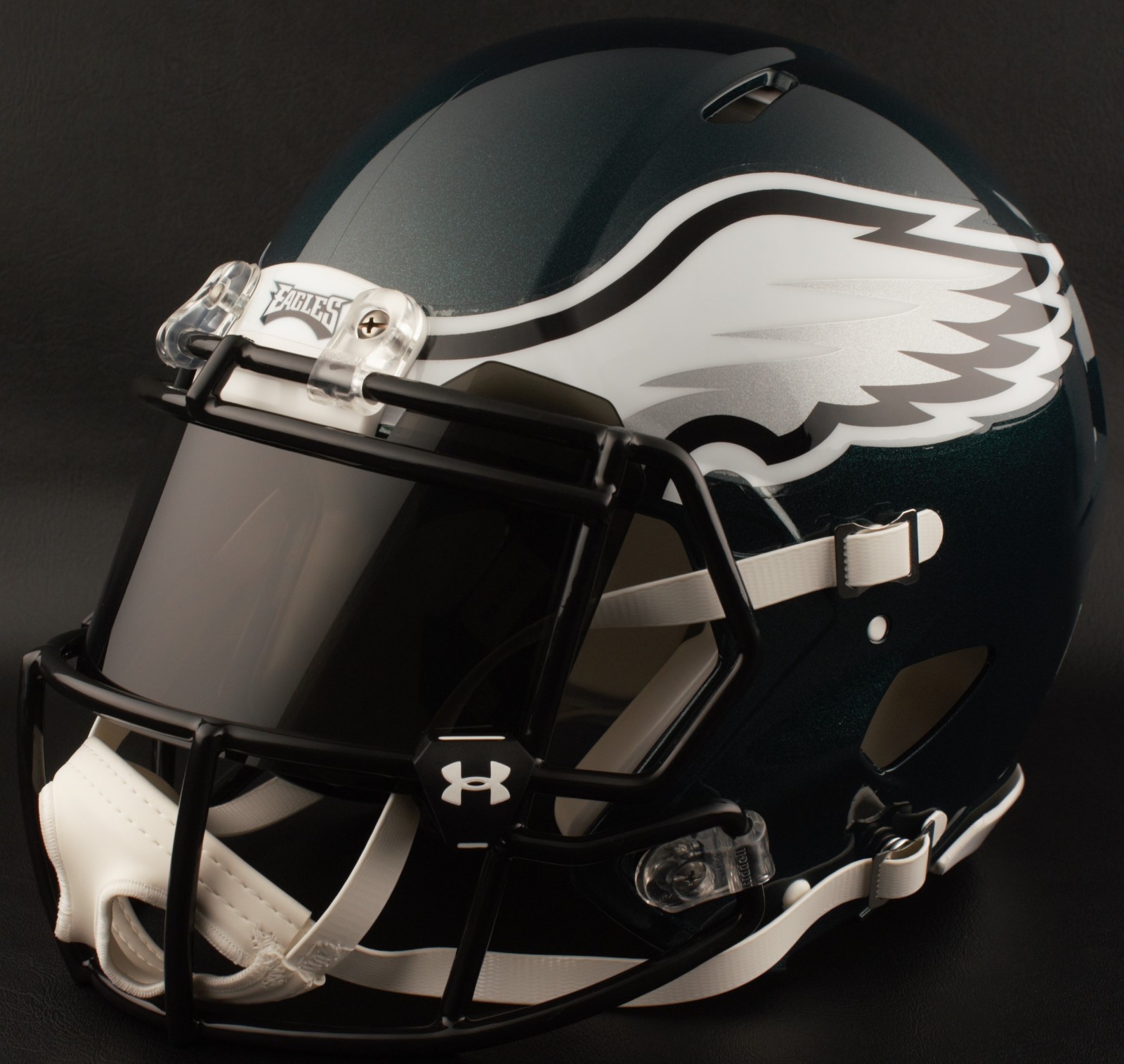 PHILADELPHIA EAGLES Authentic GAMEDAY Football Helmet w/ BLACK-TINT Eye Shield