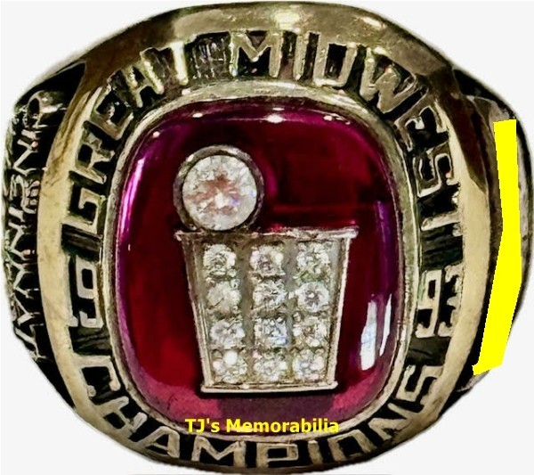 1993 CINCINNATI BEARCATS NCAA BASKETBALL MIDWEST CHAMPIONS CHAMPIONSHIP RING