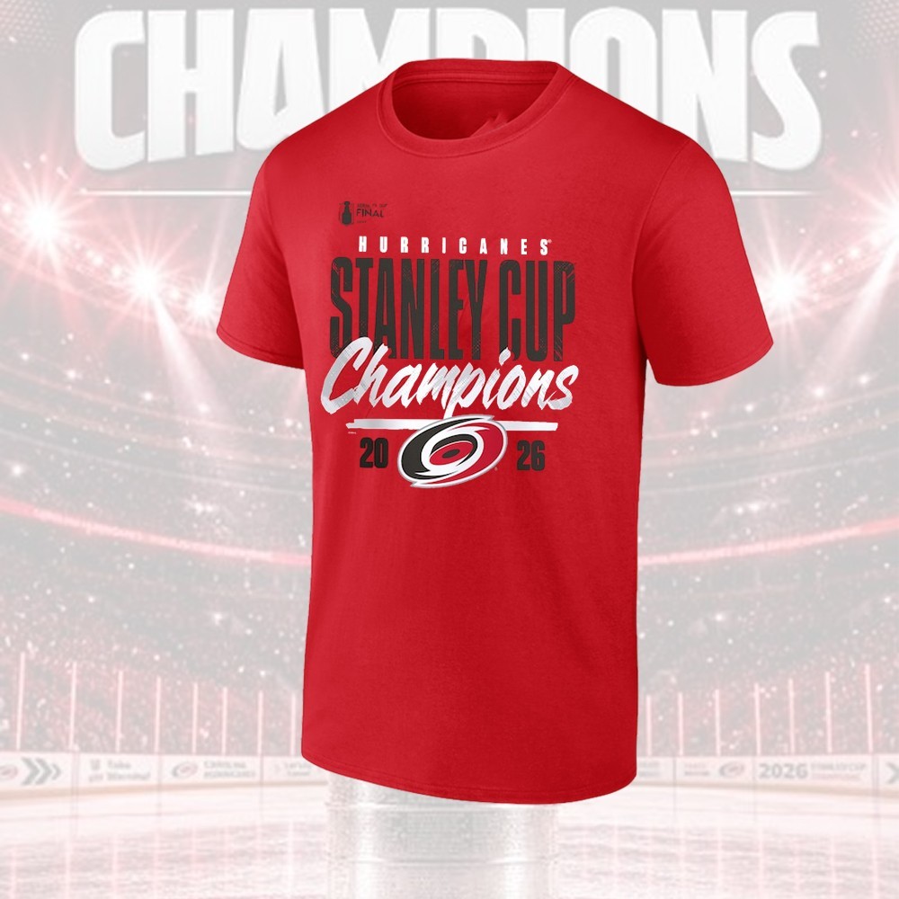 Carolina Hurricanes 2026 Stanley Cup Final Champions Name & Number Players Gift