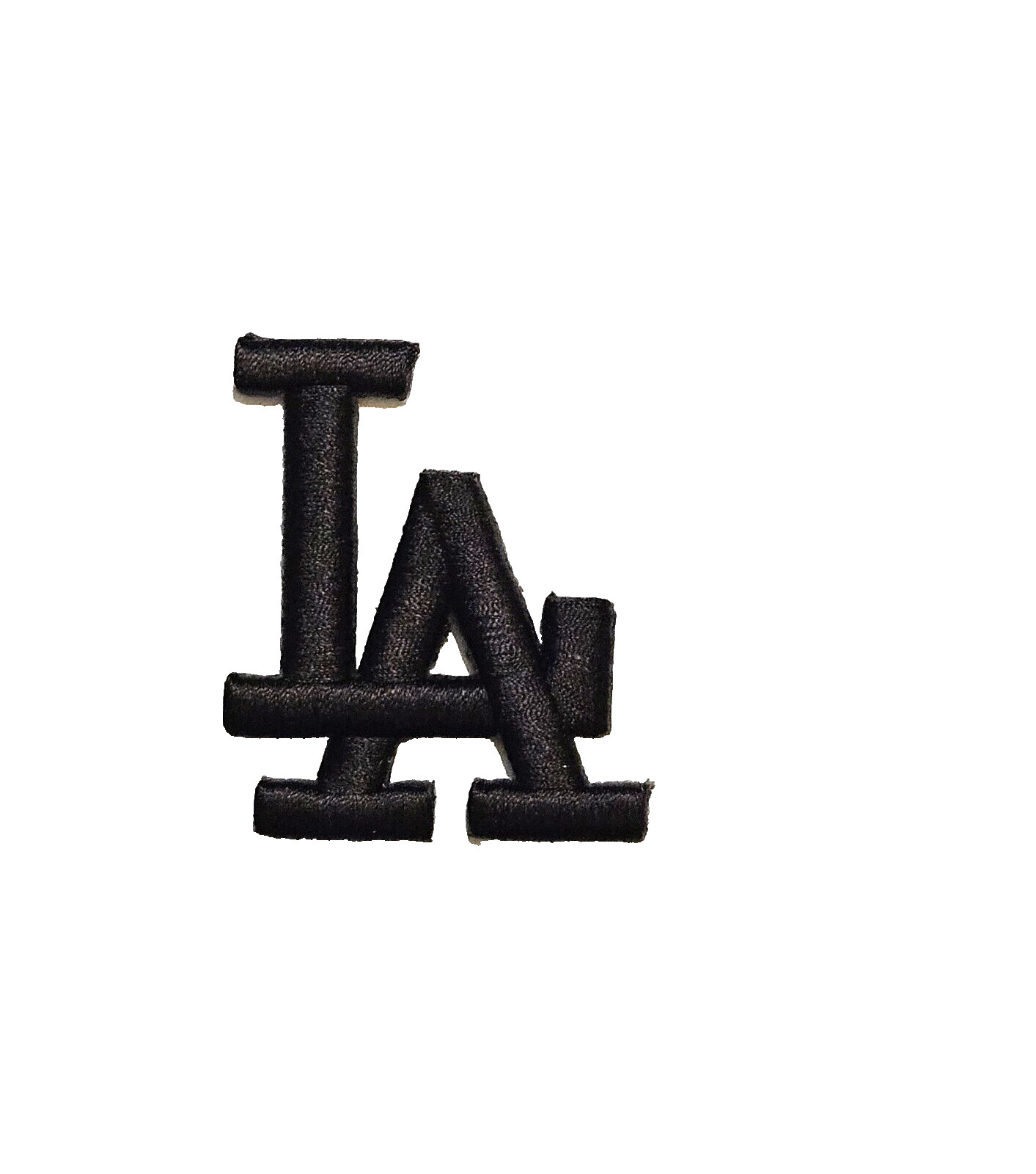 LA Patch Black Los Angeles Dodgers Embroidered Iron on Patch 2.25 x 2″ Free Ship