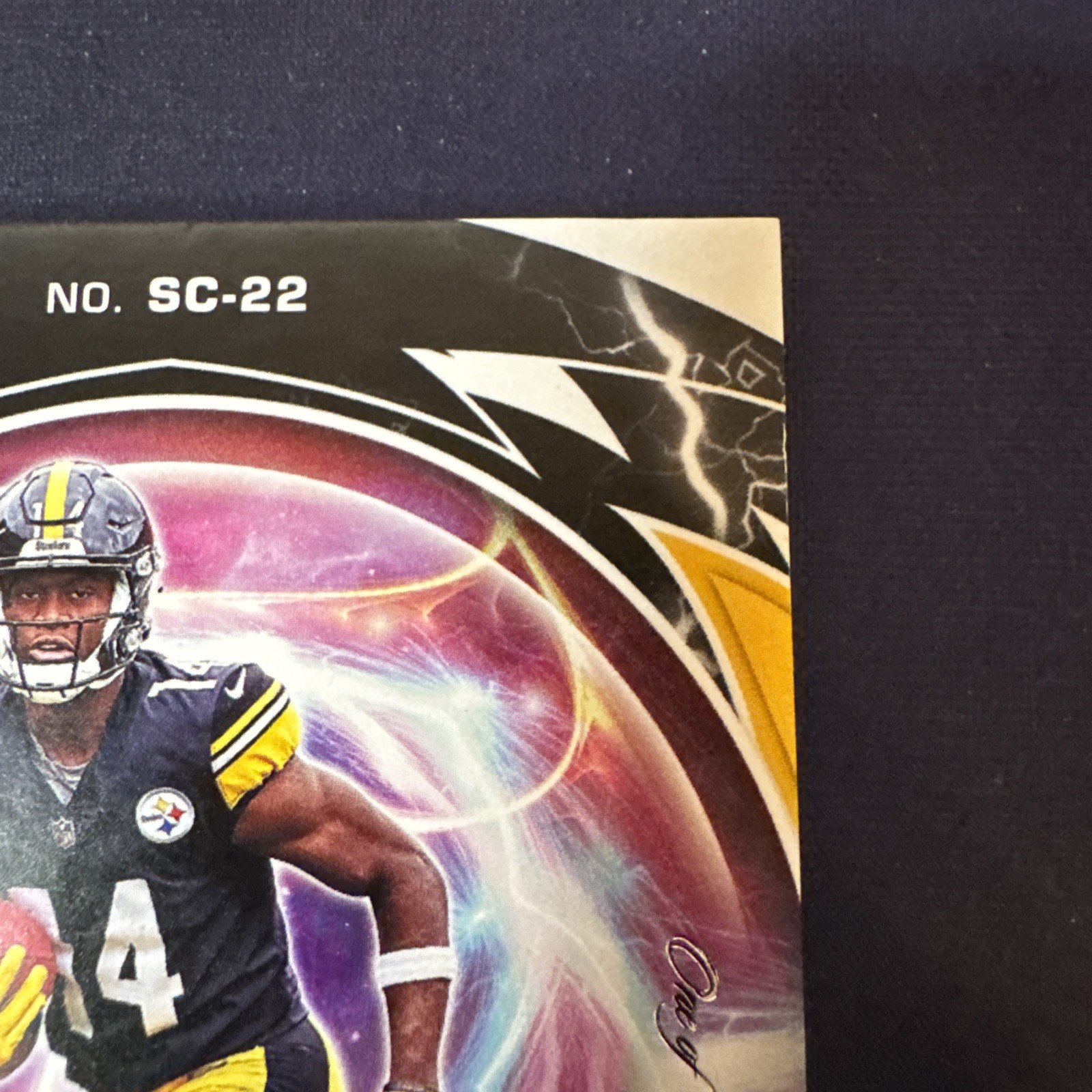 2022 Panini Elements George Pickens Rookie RC 1/1 Swoosh NFL Shield One Of One