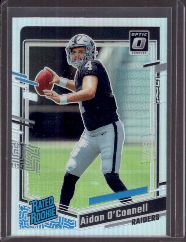 AIDAN O’CONNELL 2023 Donruss Optic Silver Holo Prizm Rated Rookie RC #258 Qty