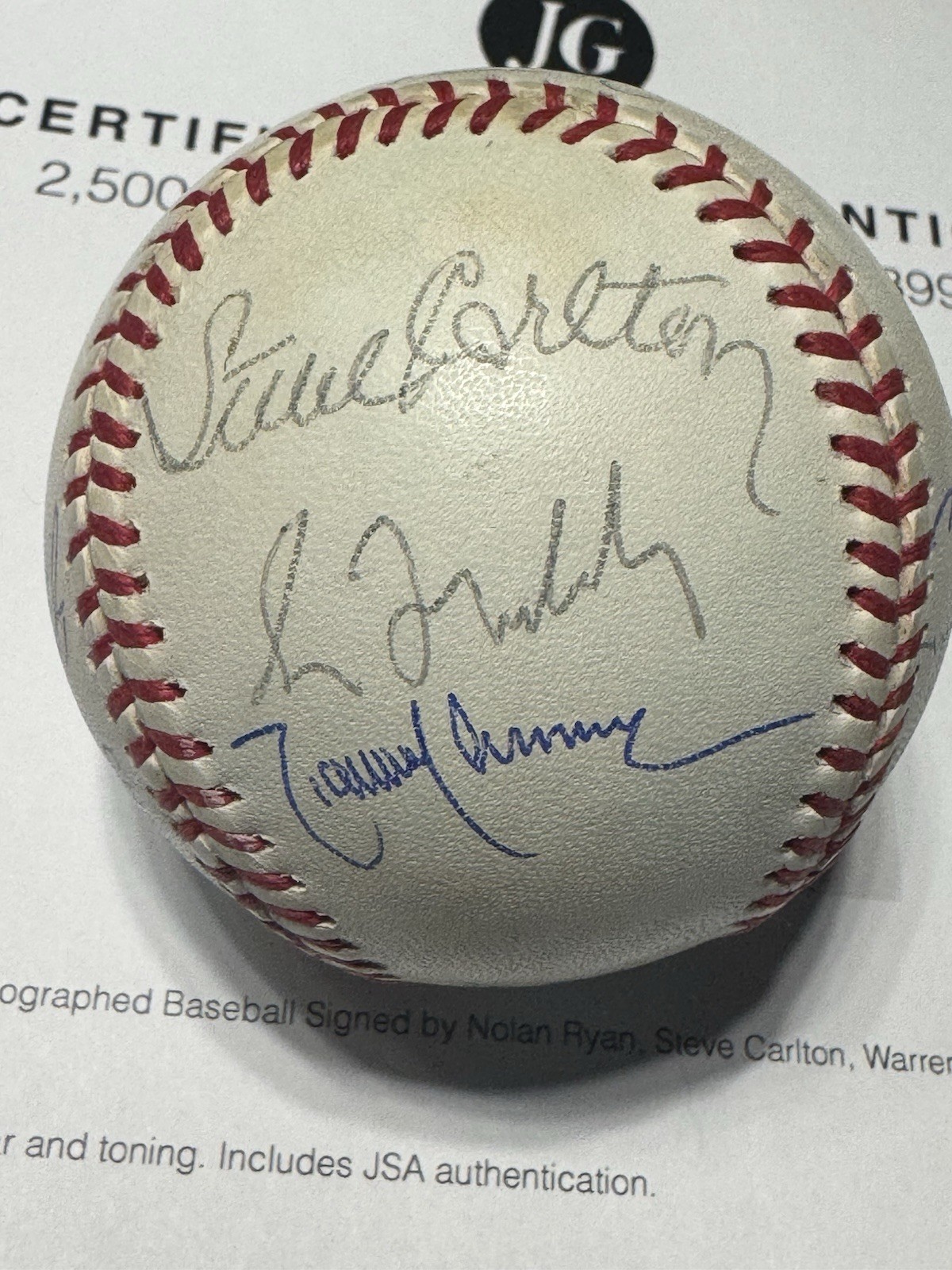 2500 strikeout club signed baseball