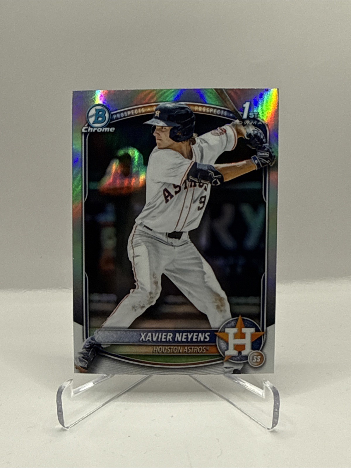 2025 Bowman Draft Xavier Neyens 1st Chrome Refractor #BDC-2 Houston Astros