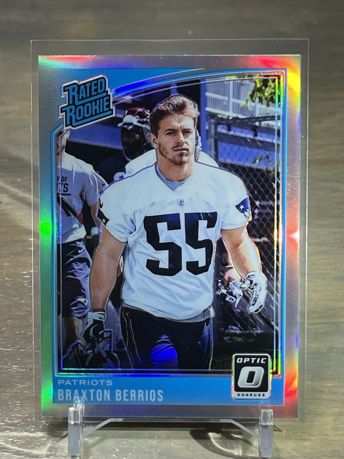 2018 Panini Donruss Optic Braxton Berrios Rated Rookie Silver Holo Prizm #192