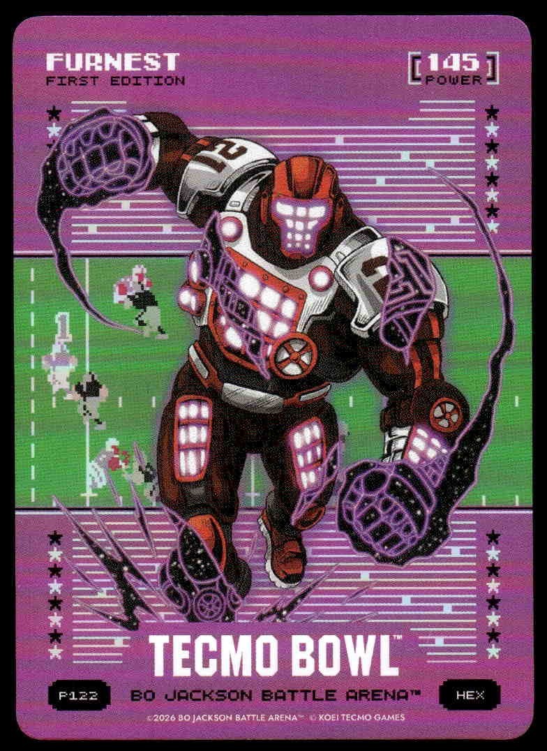 2026 Bo Jackson Battle Arena TECMO BOWL Furnest Pink Battlefoil Secret 1/1 HEX