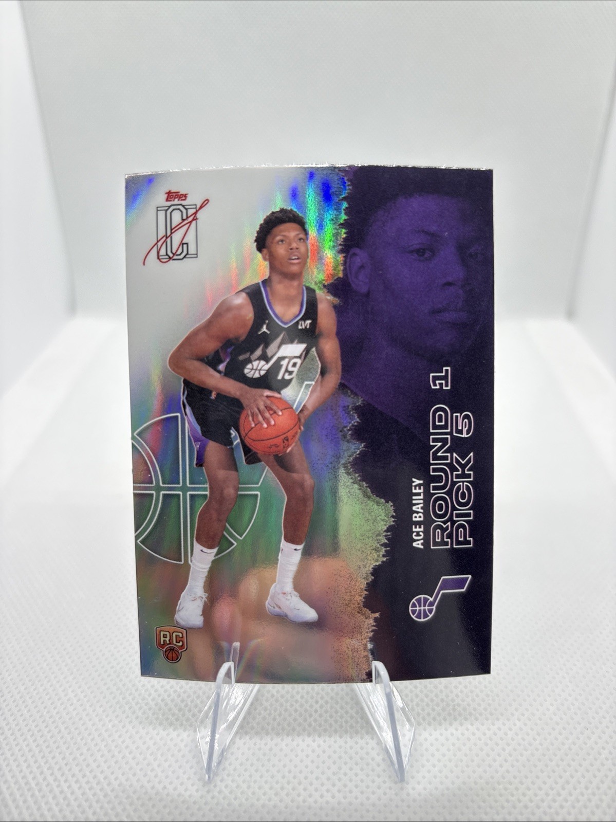 2025-26 Topps Signature Class Chrome Ace Bailey Rookie Refractor (RC) #104 Jazz
