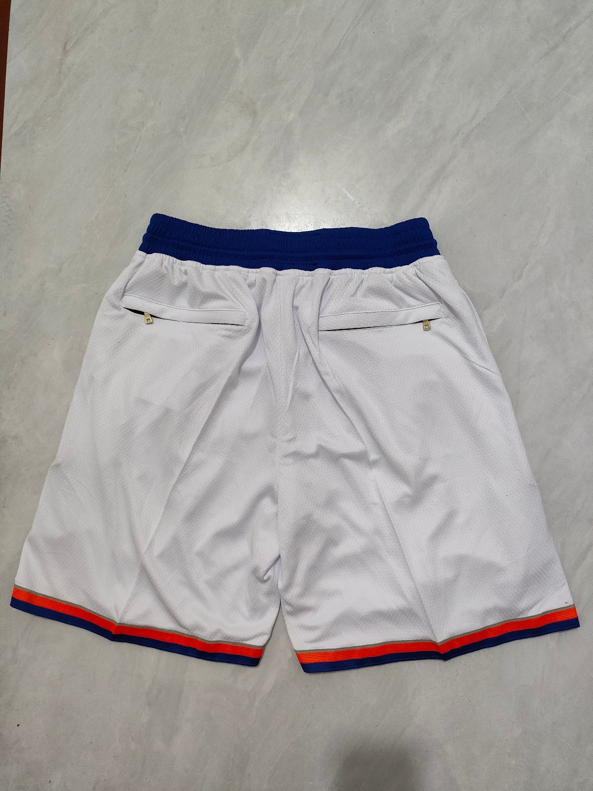 New York Knicks Men White Pockets stitched Shorts Size US