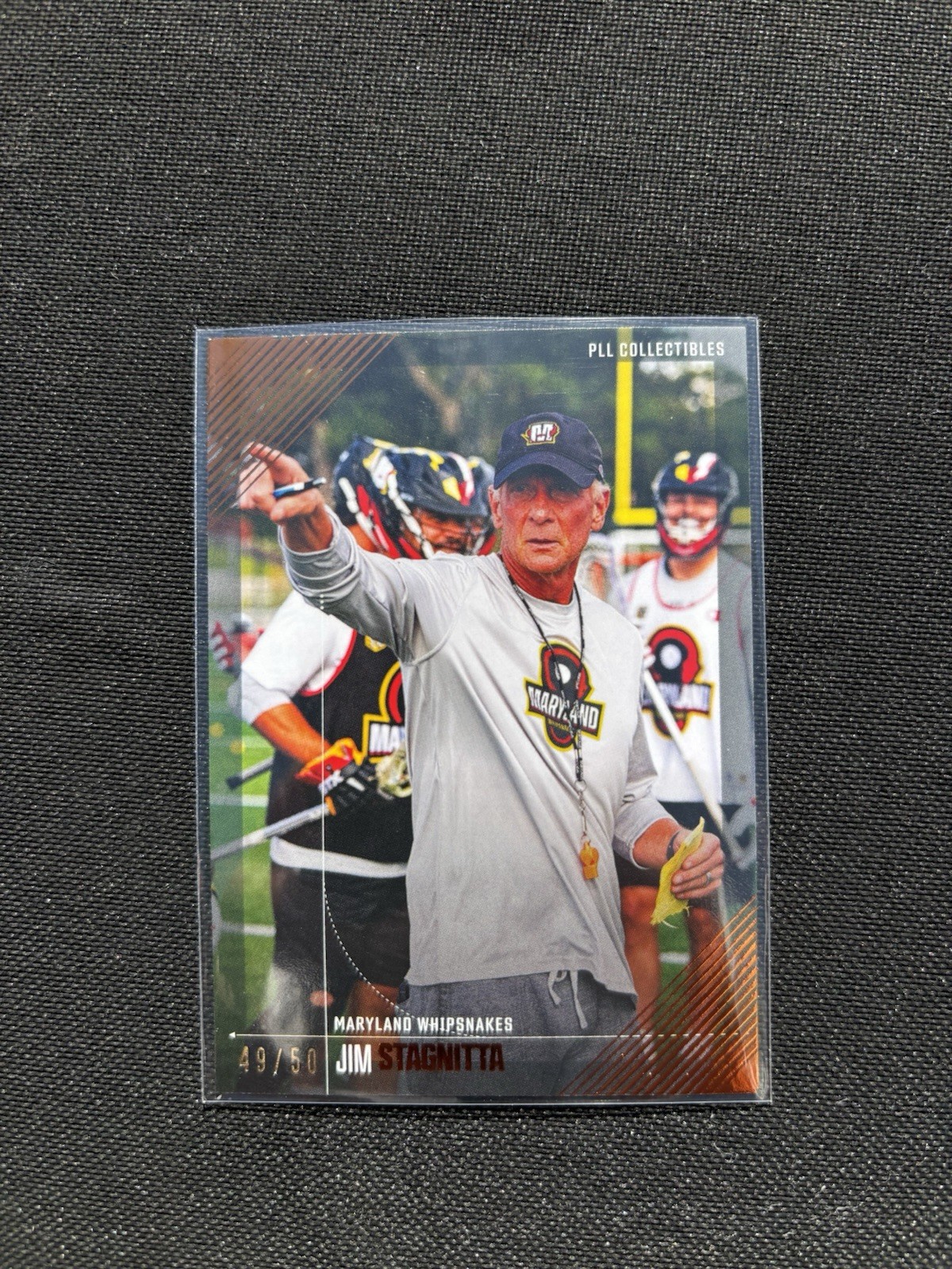 2026 PLL Lacrosse Fieldside II Jim Stagnitta Orange /50