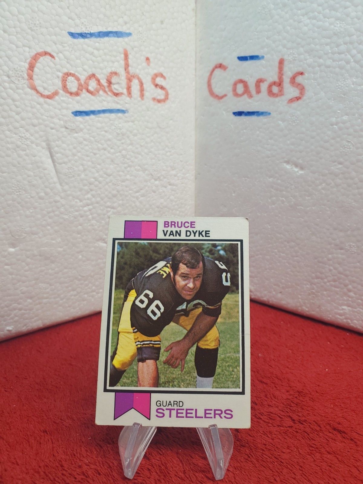 1973 Topps NFL Bruce Van Dyke #505 Pittsburgh Steelers