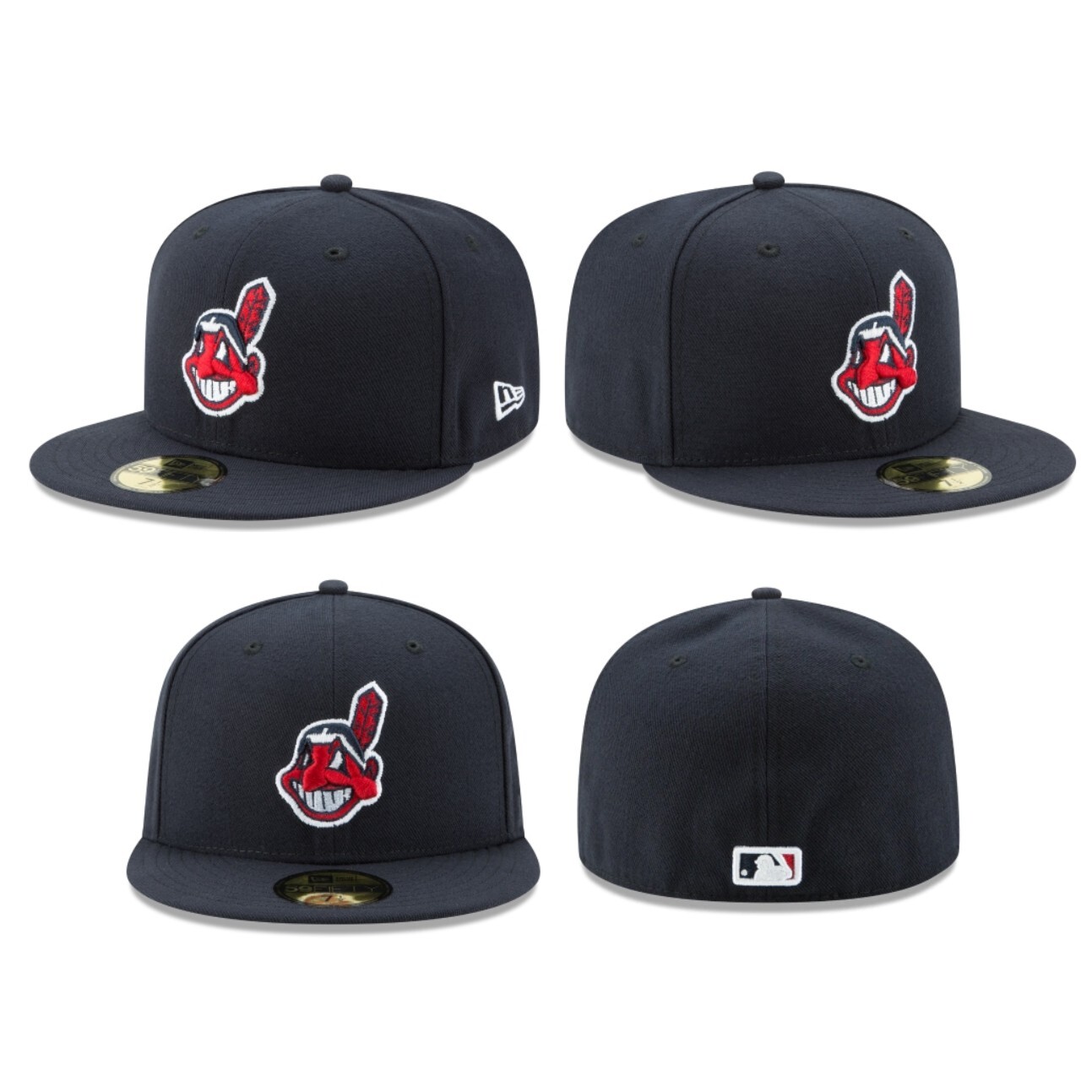 Cleveland Indians CLE MLB Authentic New Era 59FIFTY Fitted Cap – 5950 Hat