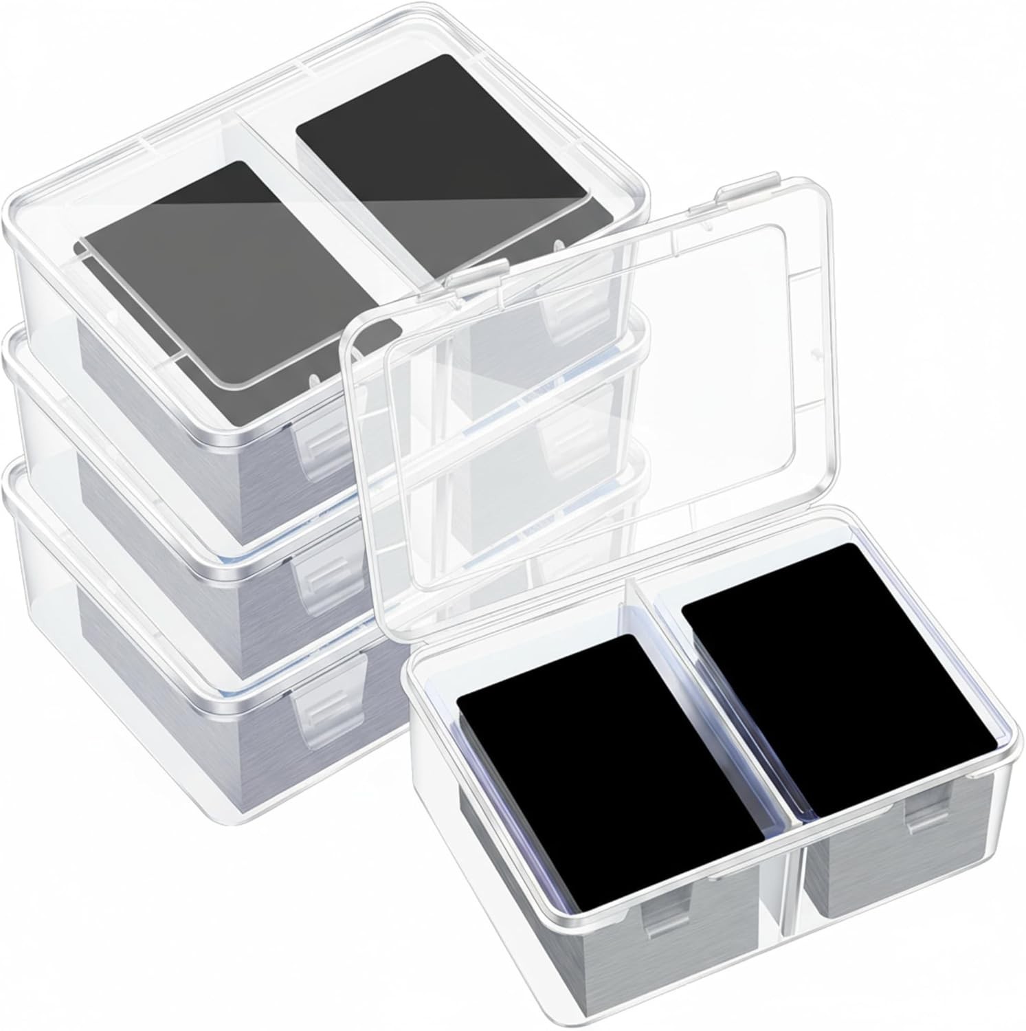 Compact 300-Card Storage Box with Removable Dividers – Waterproof & Durable