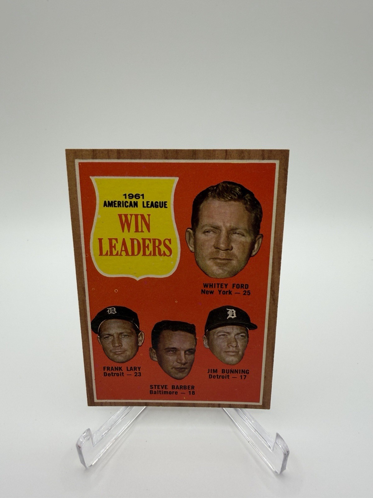 1962 Topps – League Leaders Whitey Ford, Jim Bunning, Barber #57 NM+ Must See