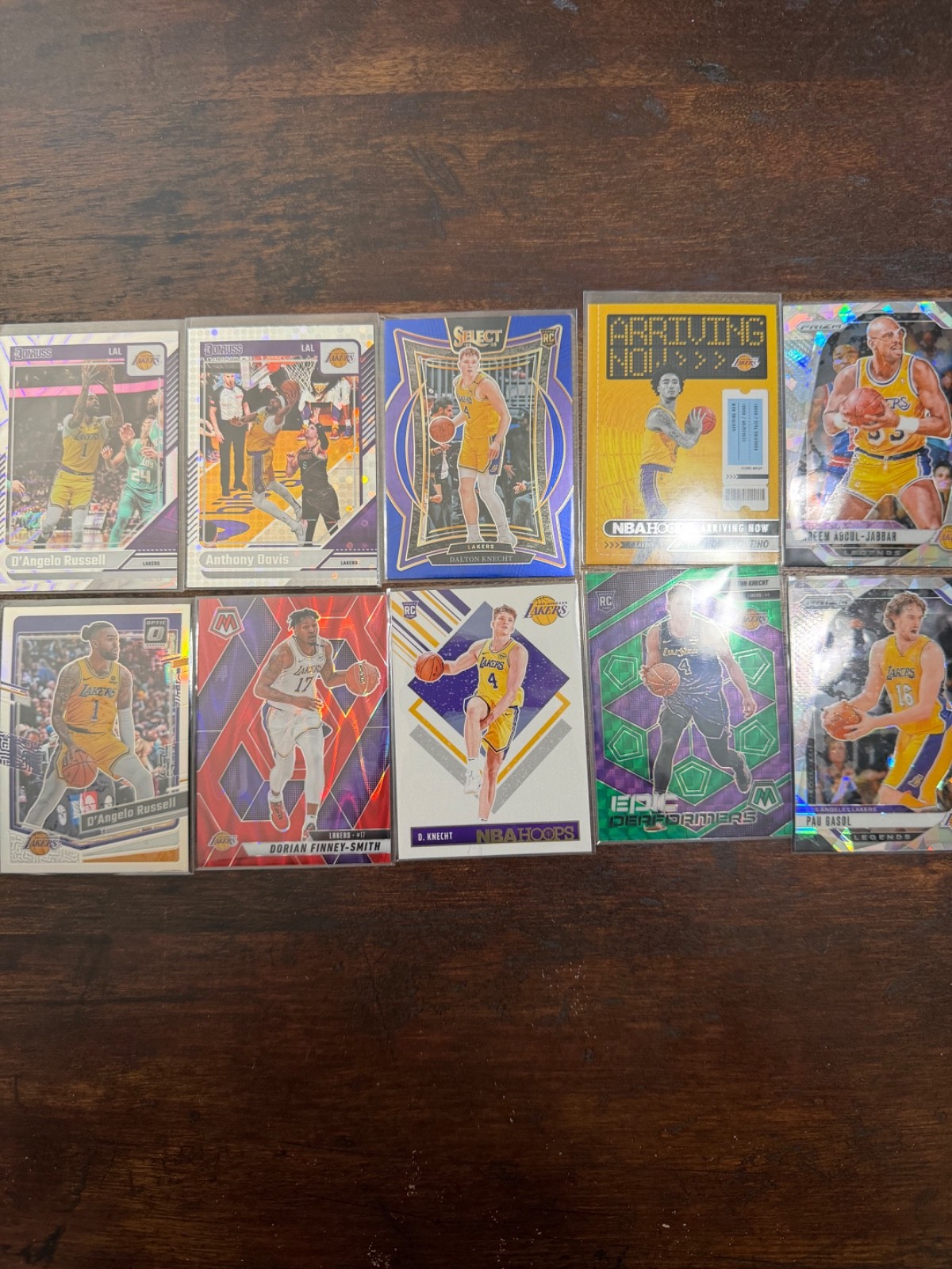 LA Lakers Basketball Card Lot (25) NBA Cards Mixed Players & Years