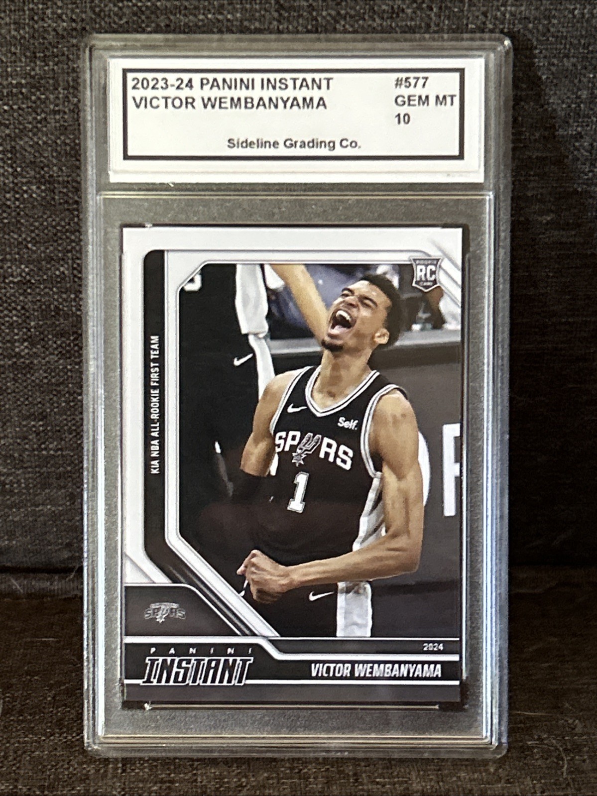 Victor Wembanyama Rookie Graded Gem Mint 10 Panini NBA ALL ROOKIE TEAM RC SPURS