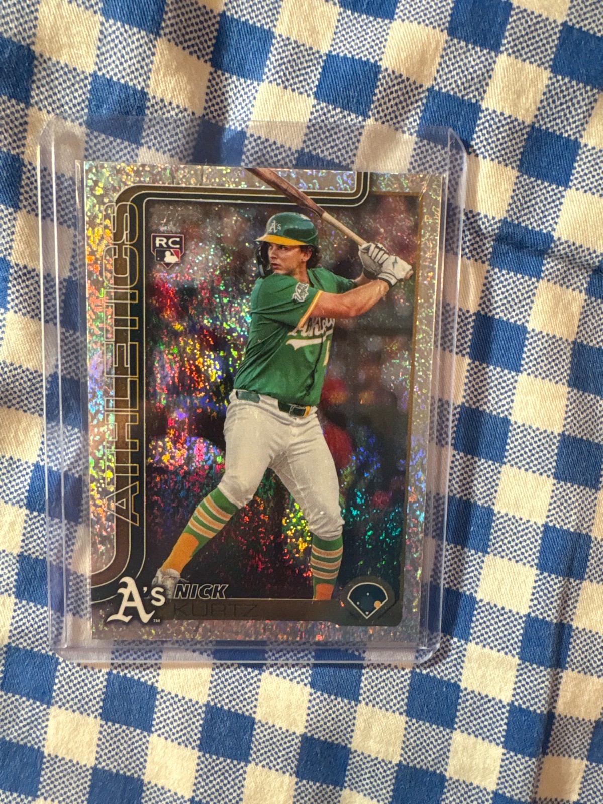 2025 Topps Update Series – Nick Kurtz #US201 Sand Glitter (RC) Oakland Athletics