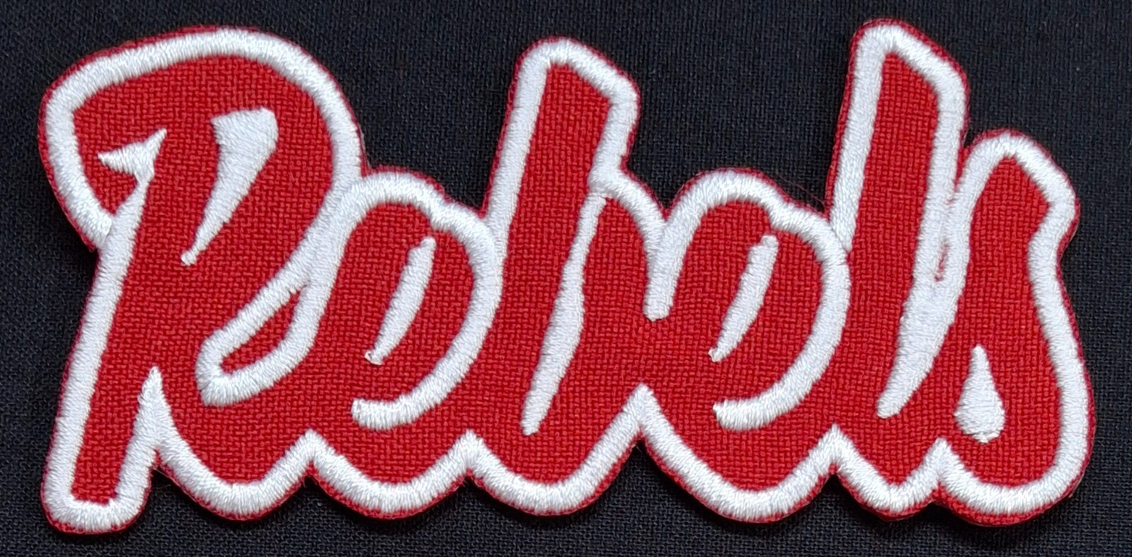 Ole Miss Rebels Text Embroidered Applique Iron On Patch Various Sizes Customize