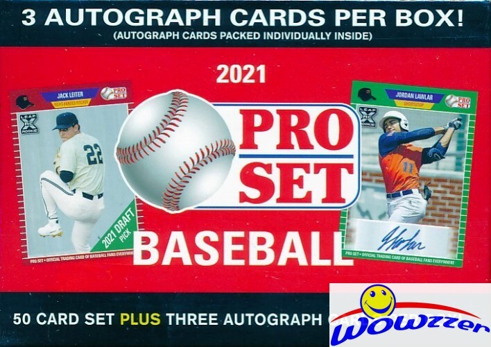 2021 Pro Set Baseball HOBBY Blaster 20 Box Factory Sealed CASE-60 AUTOS+1,000 RC