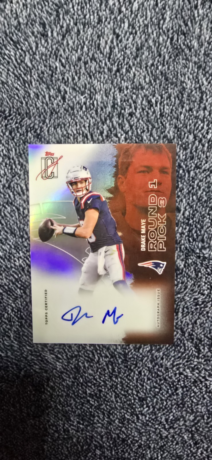 DRAKE MAYE 2025 TOPPS SIGNATURE CLASS ROOKIE ON CARD AUTO REFRACTOR #38
