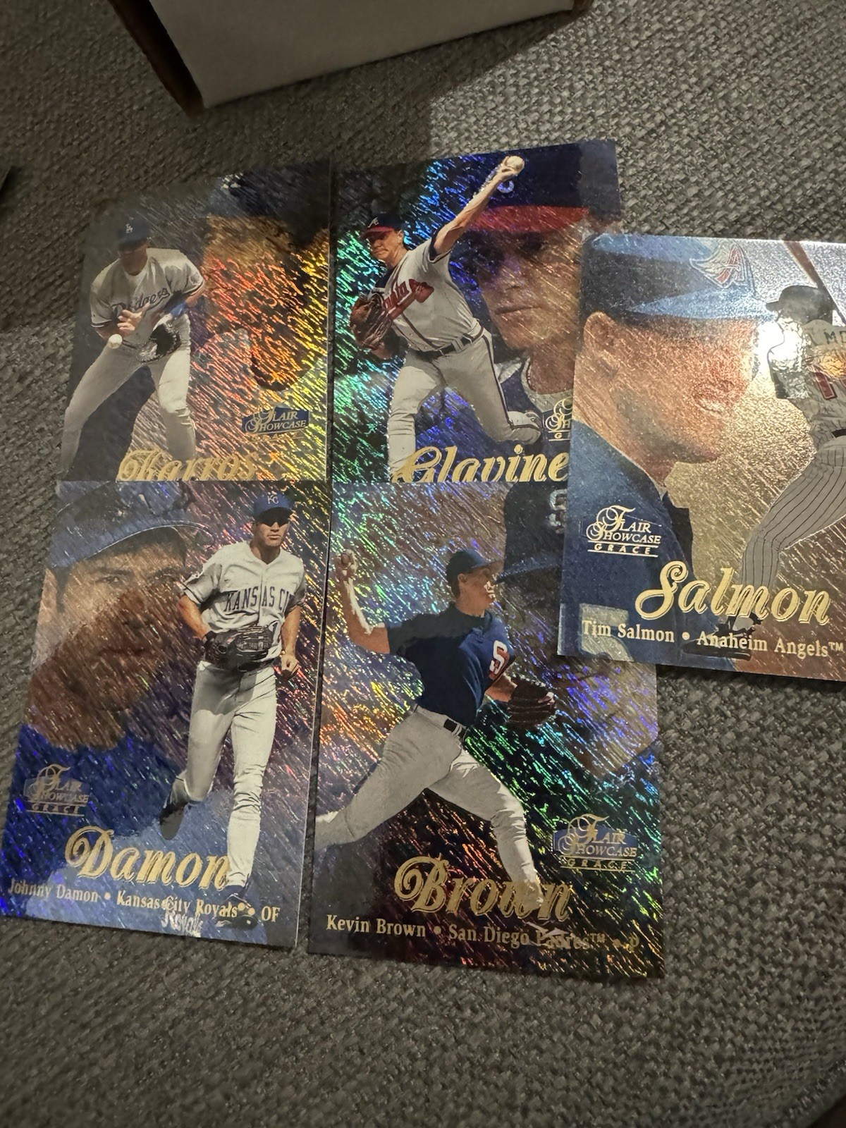 1998 Flair Showcase Baseball Row 1,2,3 Lot Of 71 & Topps Gold Label 18 Cards
