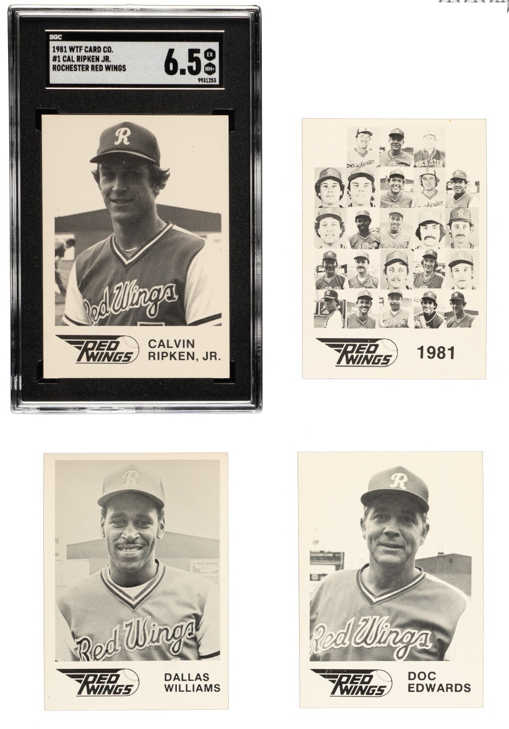 1981 WTF Rochester Red Wings Full Set of 25 Cal Ripken Pre Rookie SGC 6.5 EX-NM+