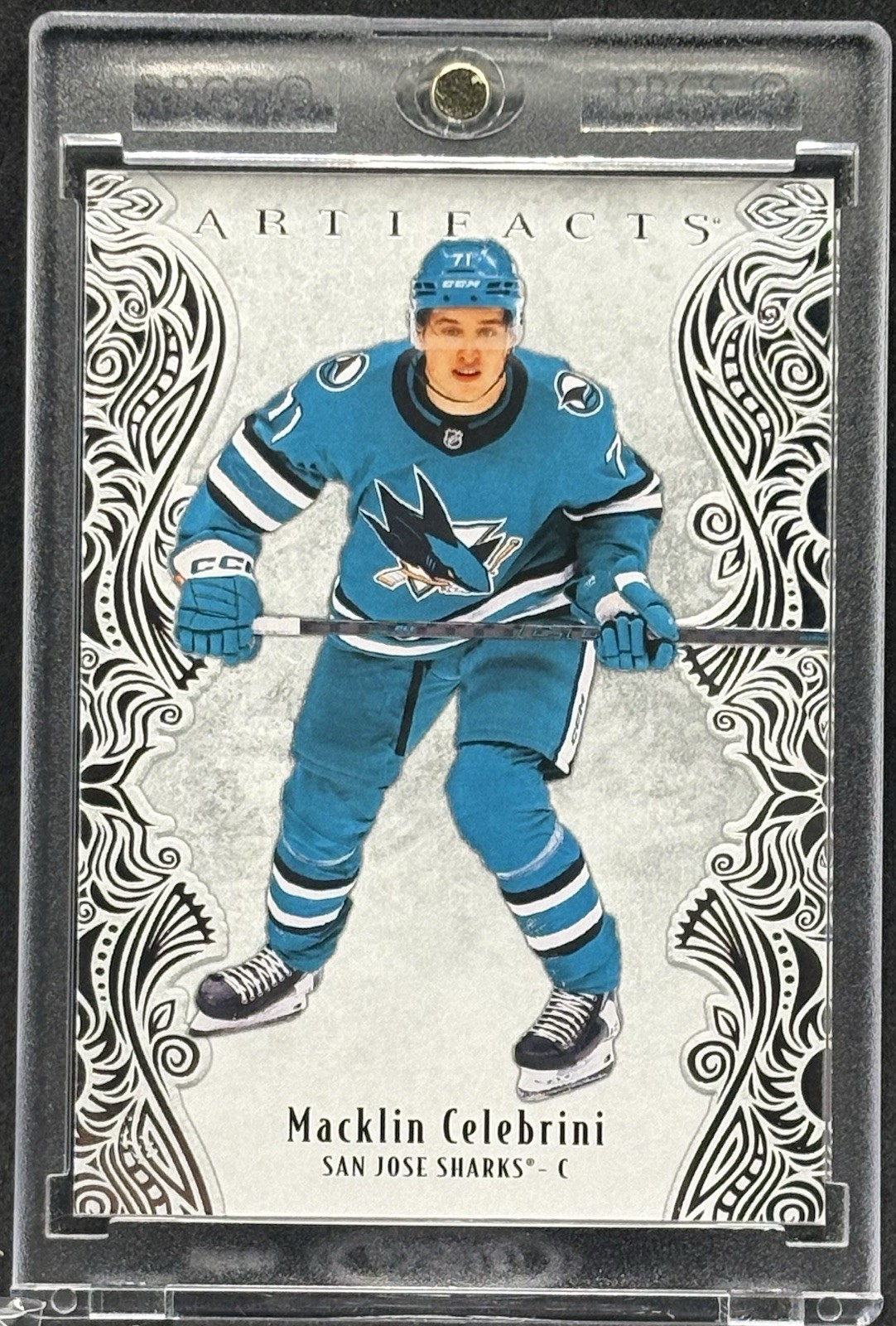 Macklin Celebrini RARE SILVER FOIL INVESTMENT CARD SHARKS MINT