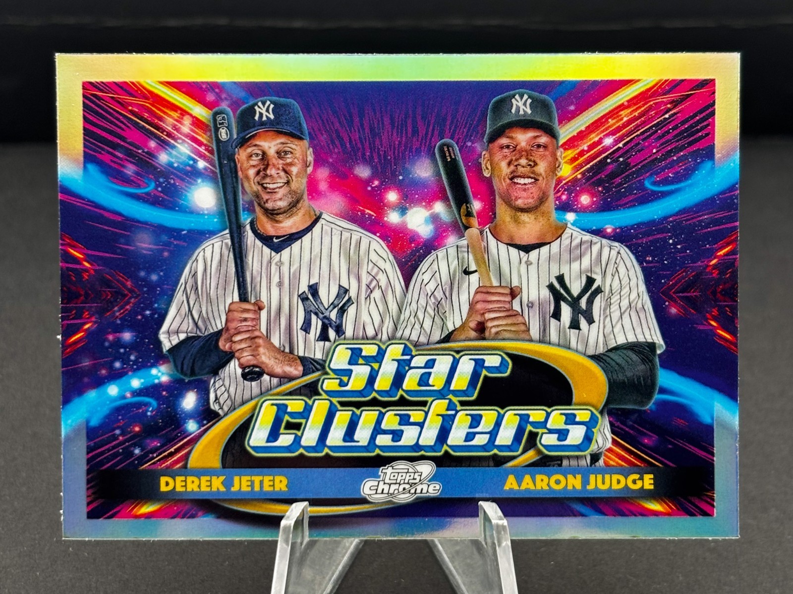 2025 Topps Cosmic Chrome – Star Clusters Derek Jeter, Aaron Judge #DSC-1
