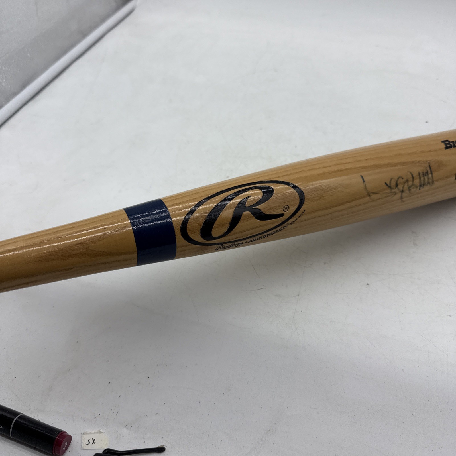 George Brett Signed Autographed Rawlings Mini Baseball Bat Kansas City Royals KC
