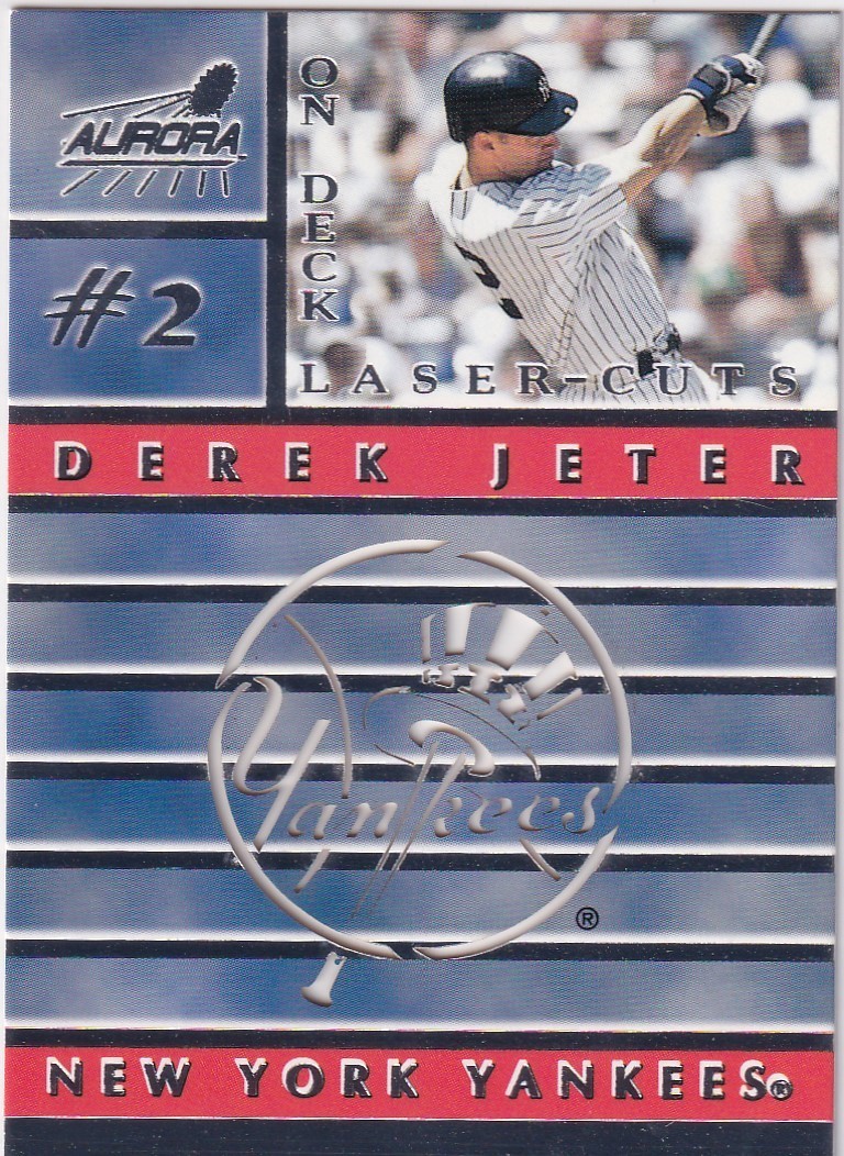 DEREK JETER PACIFIC AURORA ON DECK LASER CUTS DIE CUT NEW YORK YANKEES #12 1999