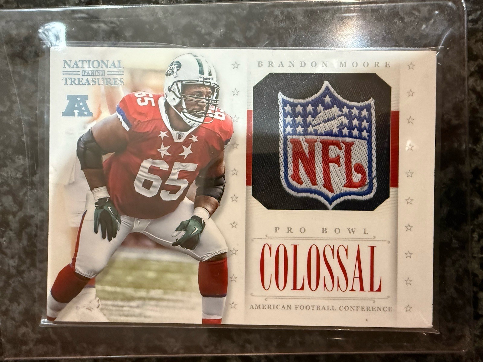 2012 Panini National Treasures Colossal Pro Bowl NFL Shield #1/1 Platinum