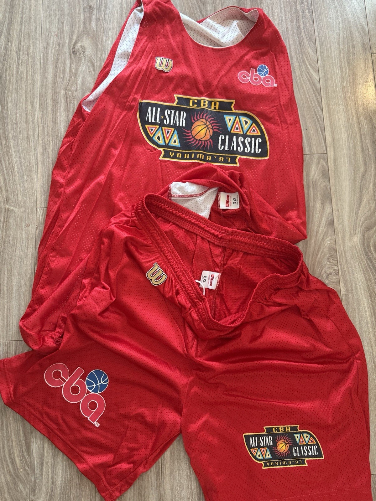 1997 CBA Continental Basketball Association All Star Game Warm Up Jersey #45